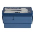 Bento-Style Plastic Lunch Box with Cutlery 3-Layer: 3 - 5 Days Free Delivery Only UK - Image 2