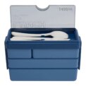 Bento-Style Plastic Lunch Box with Cutlery 3-Layer: 3 - 5 Days Free Delivery Only UK - Image 3