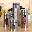 Set of 4 Stainless Steel Food Storage Containers: 3 - 5 Days Free Delivery Only UK