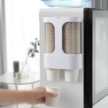 Disposable Cup Holder Automatic Cup Holder Paper Holder Wall-mounted Household Water Dispenser Water Cup Storage Shelf: 3 - 5 Days Free Delivery Only UK
