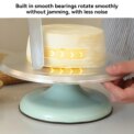 Aluminium Alloy Revolving Round Shape Cake Turntable 12 Inch Rotating Cake Stand for Cake, Cupcake Decorating Supplies: 3 - 5 Days Free Delivery Only UK - Image 4