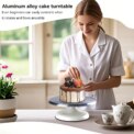 Aluminium Alloy Revolving Round Shape Cake Turntable 12 Inch Rotating Cake Stand for Cake, Cupcake Decorating Supplies: 3 - 5 Days Free Delivery Only UK - Image 2