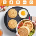 Egg Frying Pan Nonstick Coating Mini Skillet, Comfortable Handle, For Omelettes, Pancakes, And Hamburgers, Outdoor Camping: 3 - 5 Days Free Delivery Only UK - Image 2