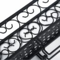 50CM Wall Mounted Metal Wine Glass Rack Drink Bottle Storage Display Shelf, Black: 3 - 5 Days Free Delivery Only UK - Image 4