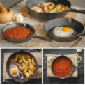 3pc Frying Pan Cast Iron Uncoated Black For Food Frying, Cooking And Stir-Frying Non-Stick Frying Pans Omelette Pan: 3 - 5 Days Free Delivery Only UK - Image 6