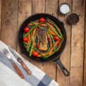 3pc Frying Pan Cast Iron Uncoated Black For Food Frying, Cooking And Stir-Frying Non-Stick Frying Pans Omelette Pan: 3 - 5 Days Free Delivery Only UK - Image 2