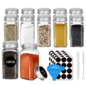 12pc 120ML bottle Glass Spice Bottle Jars Spice Jar Set Transparent Seasoning Storage Bottles Kitchen Salt Bottle: 3 - 5 Days Free Delivery Only UK - Image 3