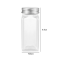 12pc 120ML bottle Glass Spice Bottle Jars Spice Jar Set Transparent Seasoning Storage Bottles Kitchen Salt Bottle: 3 - 5 Days Free Delivery Only UK - Image 2