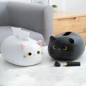 Cartoon Cat Tissue Box Home Living Room Napkin Storage Box Multifu Kitchen Paper Container Living Room Desktop Decor Storage: 3 - 5 Days Free Delivery Only UK