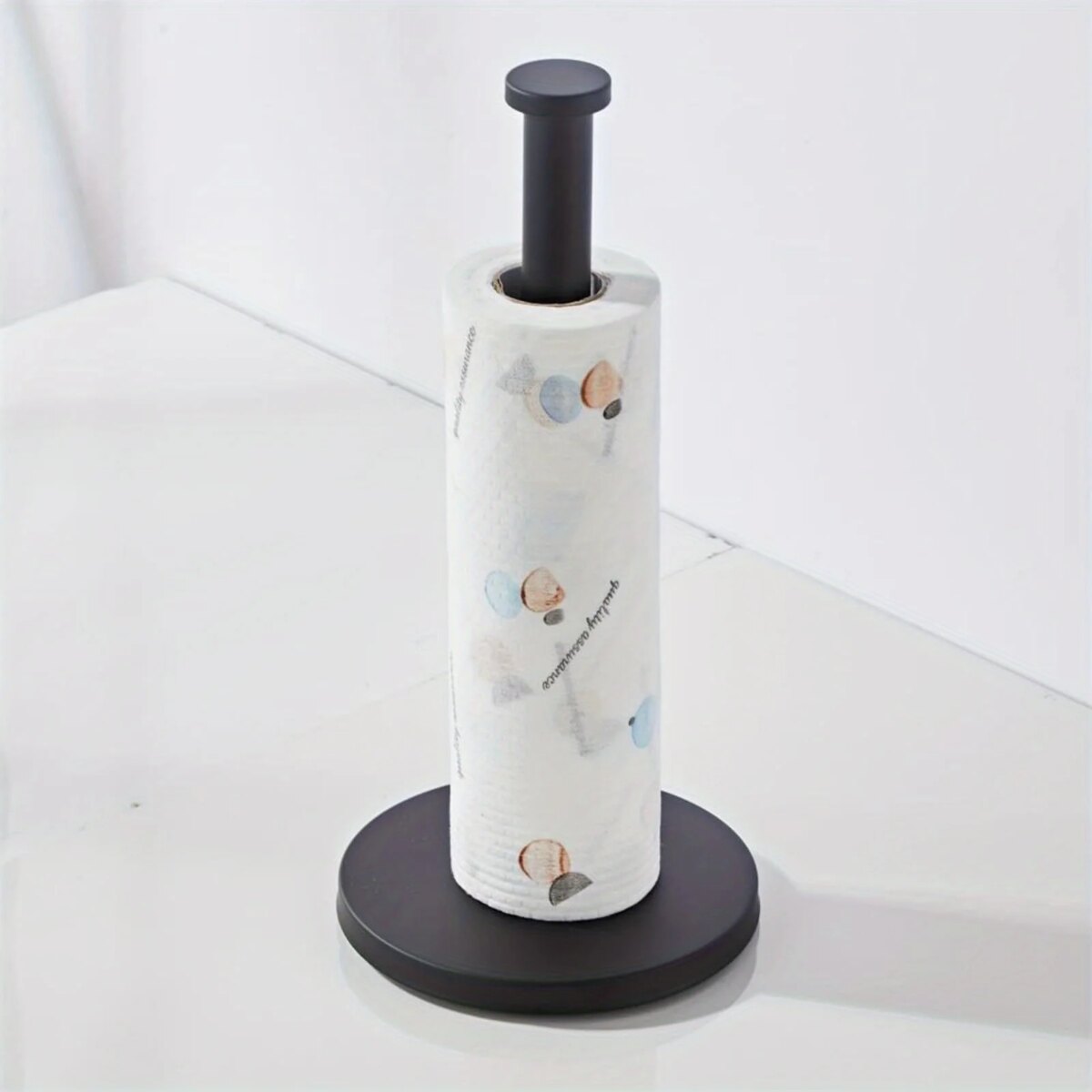 Stainless Steel Kitchen Roll Paper Towel Holder Countertop Paper Towel Holder with Weighted Base for Kitchen & Bathroom: 3 - 5 Days Free Delivery Only UK - Image 1