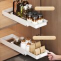 Pull Out Dish Racks Kitchen Under Sink Organizer, Cabinet Slide Out Dish Drying Rack With Drainboard, Carbon Steel Sliding Drawer: 3 - 5 Days Free Delivery Only UK - Image 5