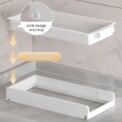 Pull Out Dish Racks Kitchen Under Sink Organizer, Cabinet Slide Out Dish Drying Rack With Drainboard, Carbon Steel Sliding Drawer: 3 - 5 Days Free Delivery Only UK - Image 2