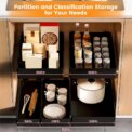 Pull Out Black Cabinet Organizer, Slide Out Drawers for Kitchen Cabinets & Pantry, Under Sink Storage, Slide Out Shelves for Organization: 3 - 5 Days Free Delivery Only UK - Image 3