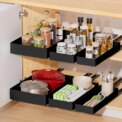 Pull Out Black Cabinet Organizer, Slide Out Drawers for Kitchen Cabinets & Pantry, Under Sink Storage, Slide Out Shelves for Organization: 3 - 5 Days Free Delivery Only UK - Image 2