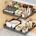 Pull Out Black Cabinet Organizer, Slide Out Drawers for Kitchen Cabinets & Pantry, Under Sink Storage, Slide Out Shelves for Organization: 3 - 5 Days Free Delivery Only UK - Image 4