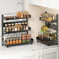 [UK Stock] Kitchen Shelves Kitchen Storage Rack Jar Organization Cupboard Seasoning Storage Rack Kitchen Accessories: 3 - 5 Days Free Delivery Only UK - Image 6