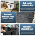 Dish Storage Rack Dish Drying Rack for Kitchen Counter Large Dish Rack with Drainboard Rustproof Dish Drainer Chopstick Holder: 3 - 5 Days Free Delivery Only UK - Image 4