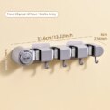 Wall Mounted Mop Organizer Broom Holder Mop Clip Stand Brush Rack Hanging Pipe Hook Kitchen Storage Bathroom Accessories Tools: 3 - 5 Days Free Delivery Only UK - Image 2
