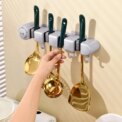 Wall Mounted Mop Organizer Broom Holder Mop Clip Stand Brush Rack Hanging Pipe Hook Kitchen Storage Bathroom Accessories Tools: 3 - 5 Days Free Delivery Only UK