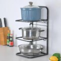 Kitchen Pot Pan Organizer Rack Adjustable Cookware Holder Stand: 3 - 5 Days Free Delivery Only UK - Image 2