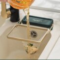 Suction Cup Sink Strainer, Drainage Rack with Fiter Mesh for Filtering Kitchen Waste, Triangle Corner Sink Strainer Basket: 3 - 5 Days Free Delivery Only UK
