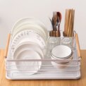 White Iron Dish Drainer dish draining rack Kitchen countertop storage rack: 3 - 5 Days Free Delivery Only UK - Image 2