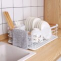 White Iron Dish Drainer dish draining rack Kitchen countertop storage rack: 3 - 5 Days Free Delivery Only UK - Image 5