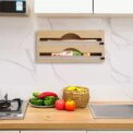 Bamboo Kitchen Drawer Organizer Aluminium Foil Plastic Wrap Dispenser With Slide Cutter Ziplock Bag: 3 - 5 Days Free Delivery Only UK - Image 6