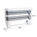 Wall Mounted Kitchen Cling Film Foil Roll Holder Dispenser Towel Tissue Rack: 3 - 5 Days Free Delivery Only UK - Image 6