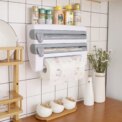 Wall Mounted Kitchen Cling Film Foil Roll Holder Dispenser Towel Tissue Rack: 3 - 5 Days Free Delivery Only UK - Image 4