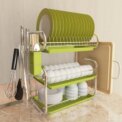 3 Tier Kitchen Chrome Storage Rack with Sink Rack Drip Tray: 3 - 5 Days Free Delivery Only UK