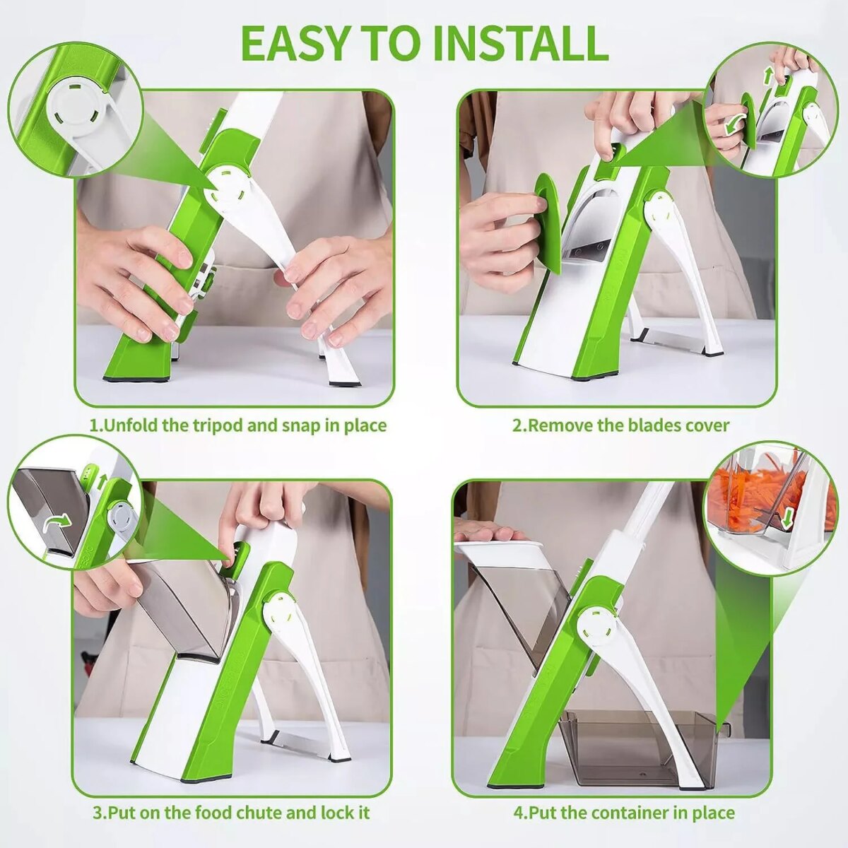 4 in 1 Multifunctional Kitchen Chopping Artifact Vegetable Slicer Food Chopper: 3 - 5 Days Free Delivery Only UK - Image 4
