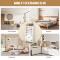 3 Tier Bathroom Floor Cabinet,Storage Cabinet with Door,Free Standing Shelf Unit,for Bathroom,Kitchen,Waterproof,White: 3 - 5 Days Free Delivery Only UK - Image 5