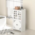 3 Tier Bathroom Floor Cabinet,Storage Cabinet with Door,Free Standing Shelf Unit,for Bathroom,Kitchen,Waterproof,White: 3 - 5 Days Free Delivery Only UK
