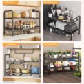 UK Refine 2 Tier Under Sink Organizer and Storage Multifunctional Storage Rack: 3 - 5 Days Free Delivery Only UK - Image 6