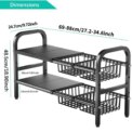 UK Refine 2 Tier Under Sink Organizer and Storage Multifunctional Storage Rack: 3 - 5 Days Free Delivery Only UK - Image 3