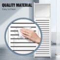 Narrow 3-Tier Storage Cabinet with Door - Space-Saving Bathroom Shelf Organizer for Kitchen, Living Room, Hallway: 3 - 5 Days Free Delivery Only UK - Image 4